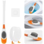 Brosse de toilette cr�ative en silicone, �purateur de toilettes en forme de canard avec support, brosse ...