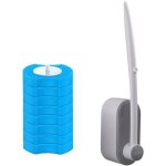 Brosse de toilette jetable, brosse de toilette de salle de bain, ensemble de brosses de nettoyage de ...