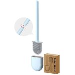 Brosse toilette silicone plate paquet de 2, brosse wc et supports, balai wc mural, brosse wc en silicone ...