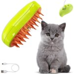 Brosse vapeur chat, 3 - in - 1 brosse chat vapeur vert brosse a vapeur pour chat multifonction brosse ...
