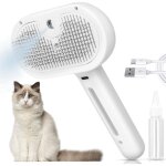 Brosse � vapeur pour chat, pour la perte de poils, brosse de toilettage avec bouton de d�verrouillage ...