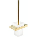 Brosse wc balai toilette wc - brosse toilettes wc et support or - brosse toilette suspendu en acier inoxydable ...