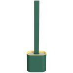 Brosse wc : brosse wc flexible en silicone ultra - hygi�nique de couleur verte