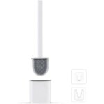 Brosse wc plate en silicone - brosse wc et supports, anti - goutte, antibactrien, brosse wc ventile, ...