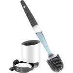 Brosse wc silicone avec distributeur de savon, montage mural / debout sans per�age brosse de nettoyage ...