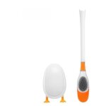 Brosse wc en silicone porte - canard blanc 2 en 1