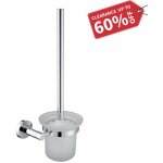 Brosse wc avec support brosse de toilette porte - brosse verre dpoli porte de brosse mural en acier ...