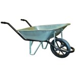 Brouette premium 90 litres cuve galvanise - roue pleine