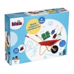 Brouette en m�tal klein 7669 - avec 3 outils et 1 paire de gants - des 3 ans