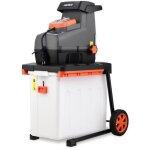 Fuxtec ? broyeur de v�g�taux �lectrique 2800 w fxegh2800b ? coupe branches jusqu'� 44 mm ? bac 60 l ? ...