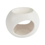 Brle parfum en cramique 'orbe' 13cm blanc