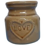Br�le parfum love marron en c�ramique 8 cm