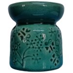 Br�le - parfum papillons vert en c�ramique 8 cm