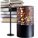 Br�leur � alcool - portable artistique double couche en fer d�coration maison lampe de chemin�e de table, ...