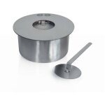 Br�leur annicco, bio�thanol ecoflame, encastrement made in italy, gris