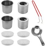 Br�leur au bio�thanol - ensemble pour chambre de combustion avec 4 laine c�ramique, universel