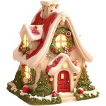 Brleur d'encens de cabane de nol, brleur d'encens de maison de village de nol, porte - cne d'encens ...