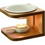 Br�leurs � huile essentielle en c�ramique en bambou, bruleur fondant, brule parfum, lampe chauffe bougie, ...