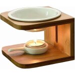 Br�leurs � huile essentielle en c�ramique en bambou, bruleur fondant, brule parfum, lampe chauffe bougie, ...