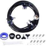 Brumisateur exterieur, 18m brumisateur terrasse avec 17 buse brumisateur + 2 buses de rechange + 1adaptateur ...