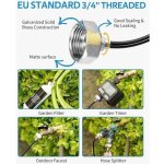 Brumisateur exterieur, 18m brumisateur terrasse avec 20 buse brumisateur + 6 buses de rechange + 1adaptateur ...