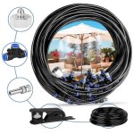 Brumisateur exterieur, 5m brumisateur terrasse avec 5 buse brumisateur + 1adaptateur (en laiton, 3 / ...