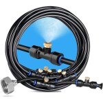 Brumisateur exterieur, 9m brumisateur terrasse avec 11 buse brumisateur + 1adaptateur (en laiton, 3 / ... Brumisateur exterieur, 9m brumisateur terrasse avec 11 buse brumisateur + 1adaptateur (en laiton, 3 / ...