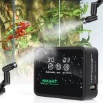 Brumisateur terrarium, humidificateur terrarium avec minuterie et arroseur de brouillard r�glables 360�, ...