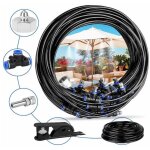 Brumisateur de terrasse, 15m 15buse systme de brumisation brumisateur jardin refroidissement avec tuyau ...