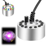 Brumisateur  ultrasons, avec 12 led colores, mini machine  brouillard brumisateur en mtal, humidificateur ...