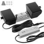 Brumisateur a ultrasons 6 tetes, 4500 ml / h, fabricant de brouillard etanche ip67 avec alimentation ...