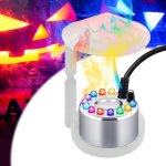 Brumisateur ultrason, machine a fumee halloween avec 12 led color�es, mist maker avec protection anti ...