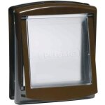 (brun - marron)petsafe porte � 2 voies pour chiens chats 730 petit 17, 8 x 15, 2 cm marron 411396