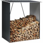 Bûcher métal 1, 38m2 wasabi timber - plancher inclus - montage facile - renforts arrière robuste - gris ... Bûcher métal 1, 38m2 wasabi timber - plancher inclus - montage facile - renforts arrière robuste - gris ...