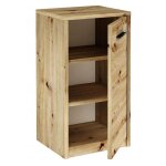 Buffet avec 1 porte chne - meuble de rangement style contemporain - 40 x 35 x 75 cm