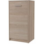 Buffet avec 1 porte ch�ne de sonoma - meuble de rangement style contemporain - 40 x 35 x 75 cm