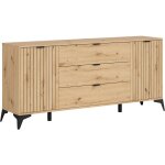 Petits - meubles - buffet 2 portes 3 tiroirs 180 cm mao bois