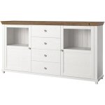 Petits - meubles - buffet 2 portes 4 tiroirs martin bois blanc