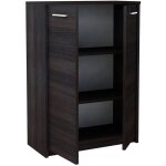 Buffet avec 2 portes weng - meuble de rangement style contemporain - 77 x 35 x 108 cm