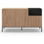 Drawer - buffet 3 portes en bois et métal l140cm - bois clair - austin Drawer - buffet 3 portes en bois et métal l140cm - bois clair - austin