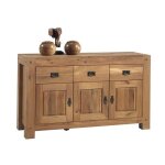 Pier import - buffet 3 portes chêne massif 150cm fjord Pier import - buffet 3 portes chêne massif 150cm fjord