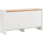 Buffet 3 portes moderne rectangulaire l140 cm �cru