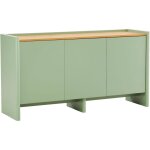 Buffet 3 portes moderne rectangulaire l140 cm vert