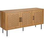 Buffet 3 portes scandinave rectangulaire l150 cm bois