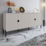 Toscohome - buffet � 4 portes avec fa�ade en cachemire mat 203, 4x49x87, 4h cm - blast