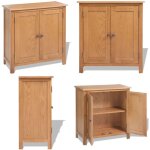 Buffet 70x35x75 cm bois de chne massif - buffet en bois - meuble de rangement - buffet rustique - buffet ...