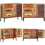 Buffet 88x30x73 cm bois de rcupration solide - buffet en bois - meuble de rangement - mobilier vintage ...