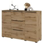 Meublorama - buffet alice coloris ch�ne wotan ? 2 portes, 3 tiroirs
