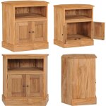 Vidaxl - buffet d'angle 60x45x60 cm bois de teck massif - buffet retro - buffet design - buffet teck ...