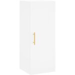 Buffet?bahut?armoire murale blanc 34, 5x34x90 cm cfw17510